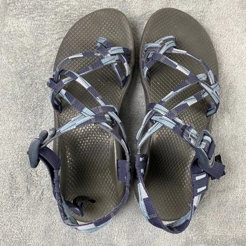 Chaco Womens Size 10 Z/Cloud 2 Sandals Blue Strappy Toe Loop Hiking Shoes